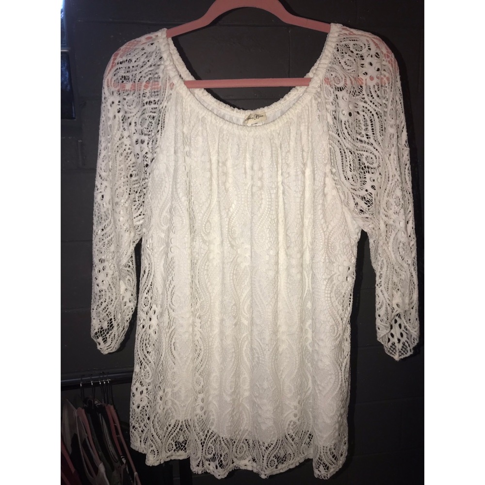 White Lace Shirt